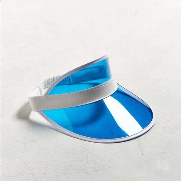 5/$15 Urban outfitters Clear Blue Visor - Picture 2 of 5